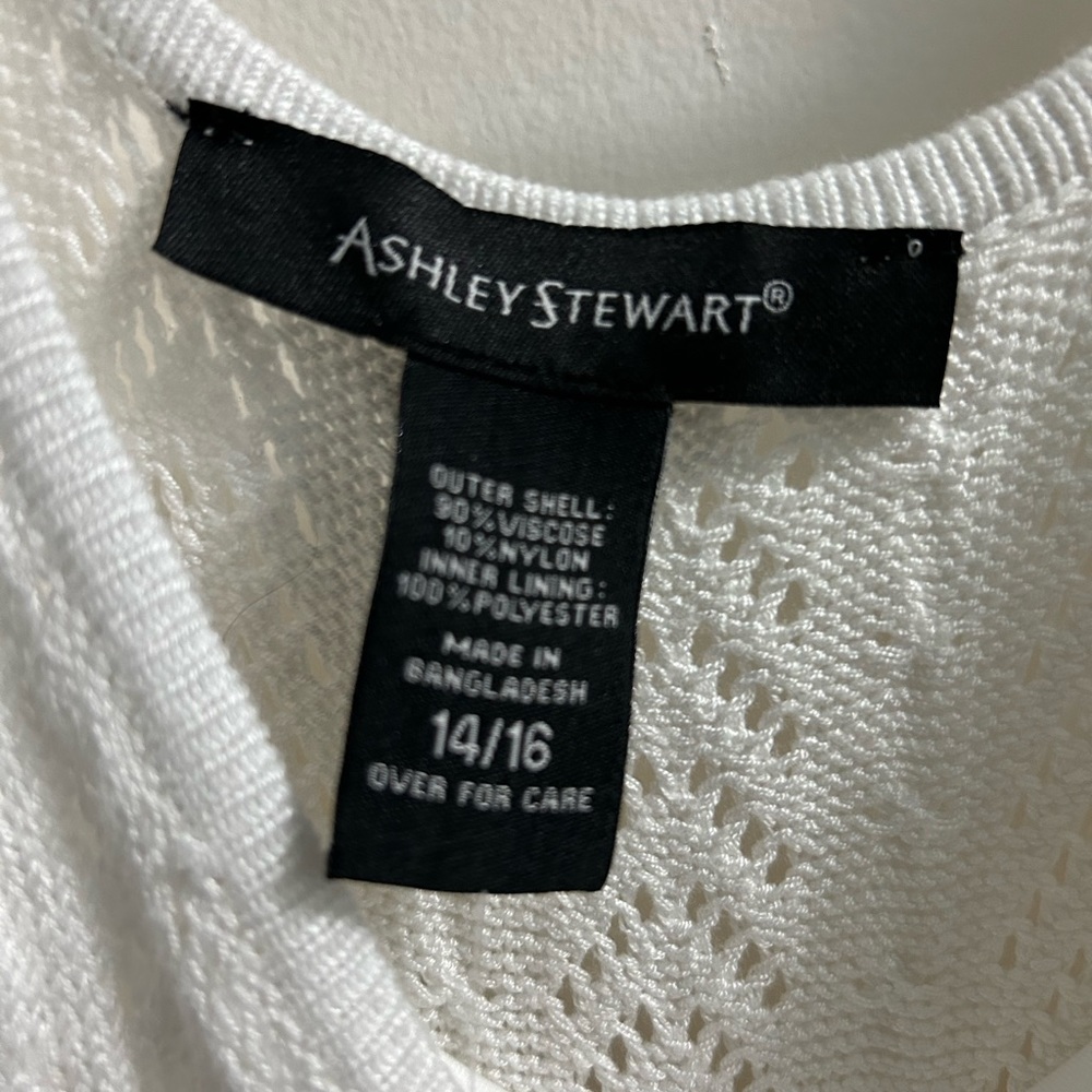 Ashley Stewart white summer sundress.